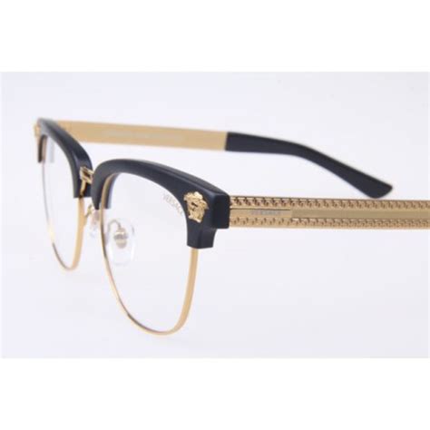 black and gold versace glasses|clear and gold versace glasses.